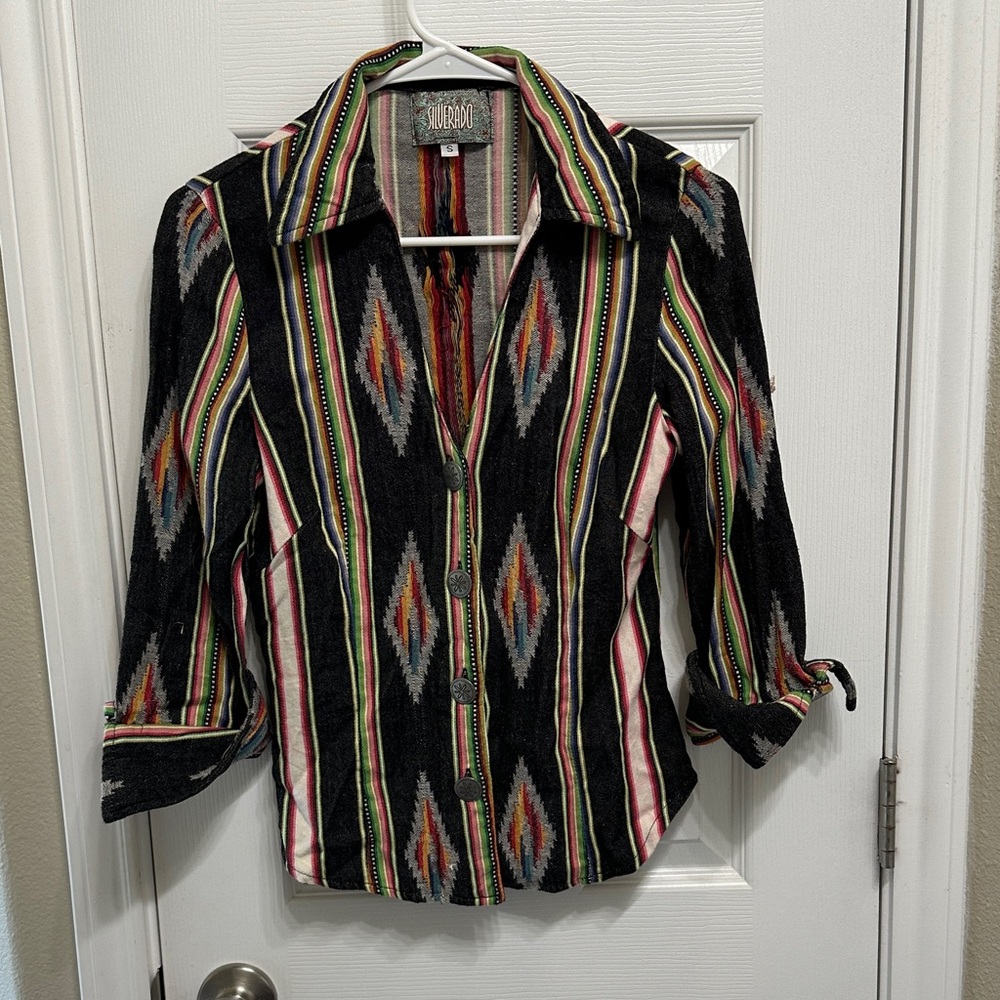 Women’s southwestern button down